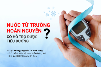 Nước từ trường hoàn nguyên có hỗ trợ được bệnh lý tiểu đường?
