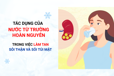Tác dụng của nước từ trường hoàn nguyên trong việc làm tan sỏi thận và sỏi túi mật