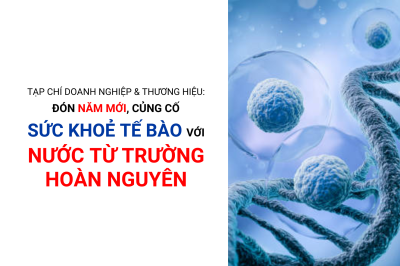 Tạp chí Doanh Nghiệp & Thương Hiệu: “Đón năm mới, củng cố sức khoẻ tế bào với nước từ trường hoàn nguyên”