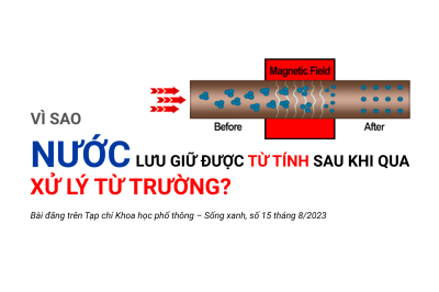 Vì sao nước lưu giữ được từ tính sau khi qua xử lý từ trường?