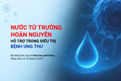Nước từ trường hoàn nguyên hỗ trợ trong điều trị bệnh ung thư