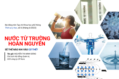 Nước từ trường hoàn nguyên sẽ thế nào khi vào cơ thể?